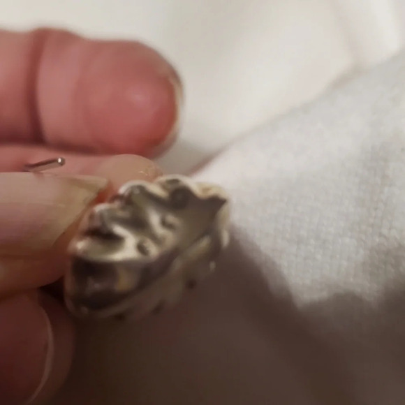Modernist  Y2K Sterling Teardrop Earrings - Picture 4 of 5